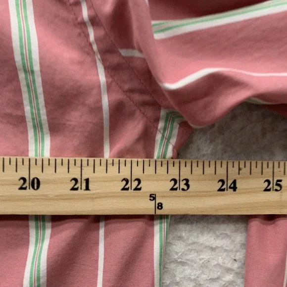 American Eagle Button Up Shirt Mens XL X-Large‎ Muscle Fit Preppy Striped Retro - Picture 10 of 13